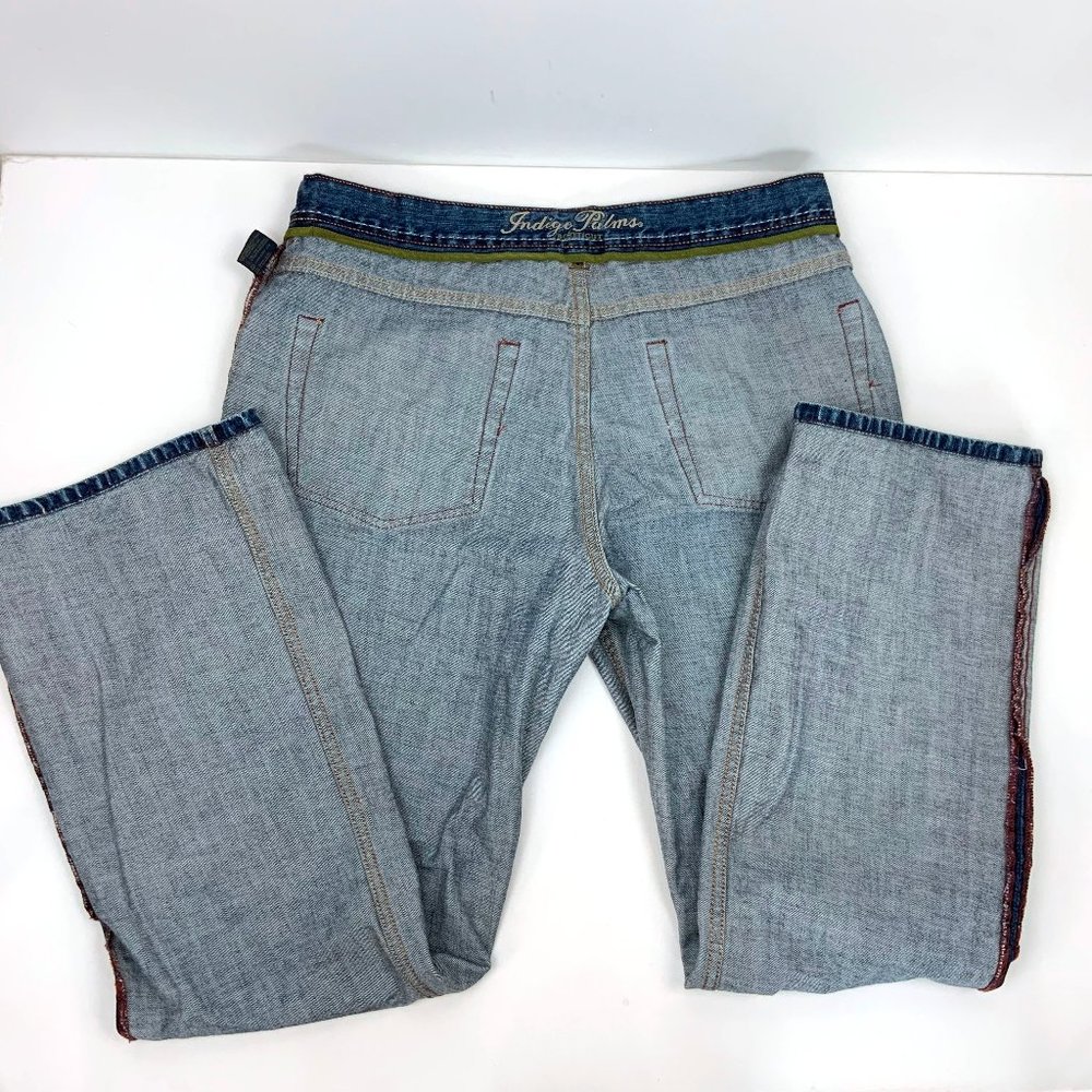 Vintage Tommy Bahama Indigo Palms Men's Bootcut Medium Wash Jeans 38/32 - Picture 14 of 16